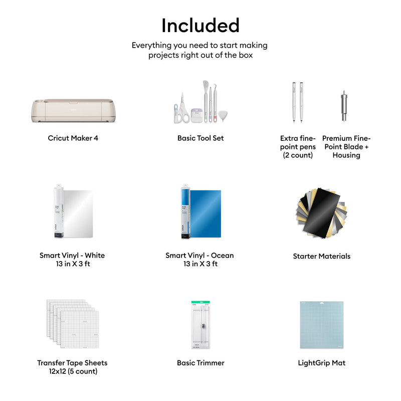 Cricut Maker 4 + Starter Bundle