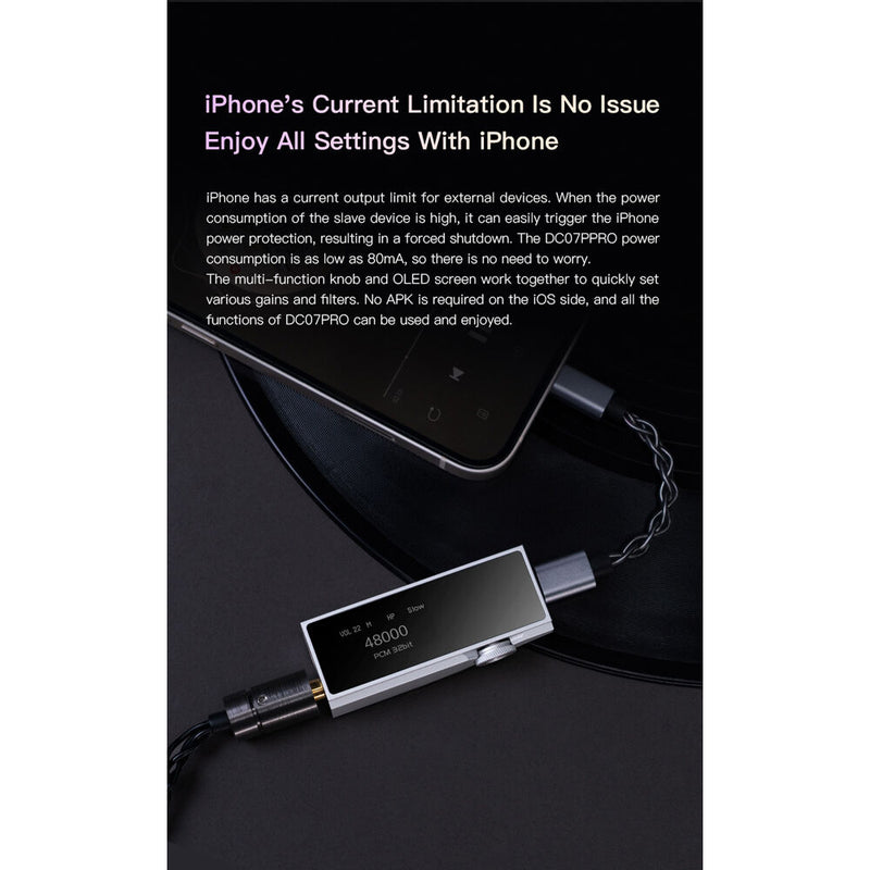 iBasso DC07PRO Portable Hi-Res USB DAC and Amp (Silver)