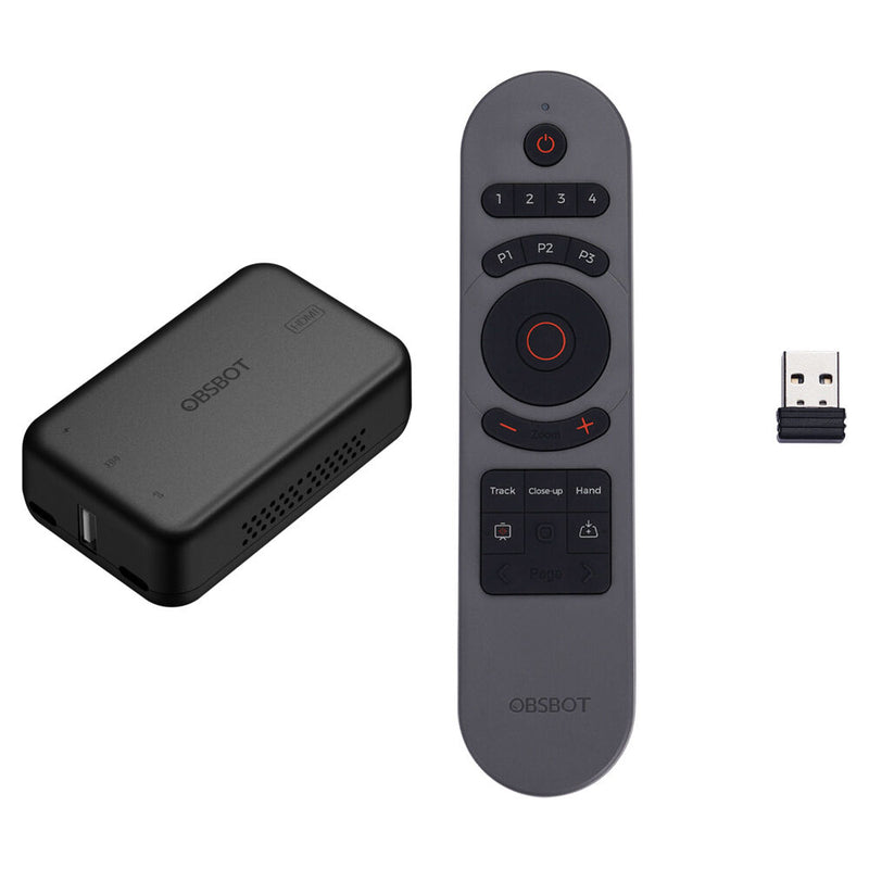 OBSBOT Smart Remote Controller with USB-A Dongle & UVC to HDMI Adapter