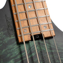 Cort Space 4 Headless Electric Bass Guitar (Star Dust Green)