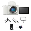 Sony ZV-E10 II Mirrorless Camera with Live Streaming Kit (White)