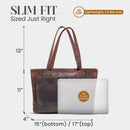 Rofozzi Voyager Leather Laptop Tote