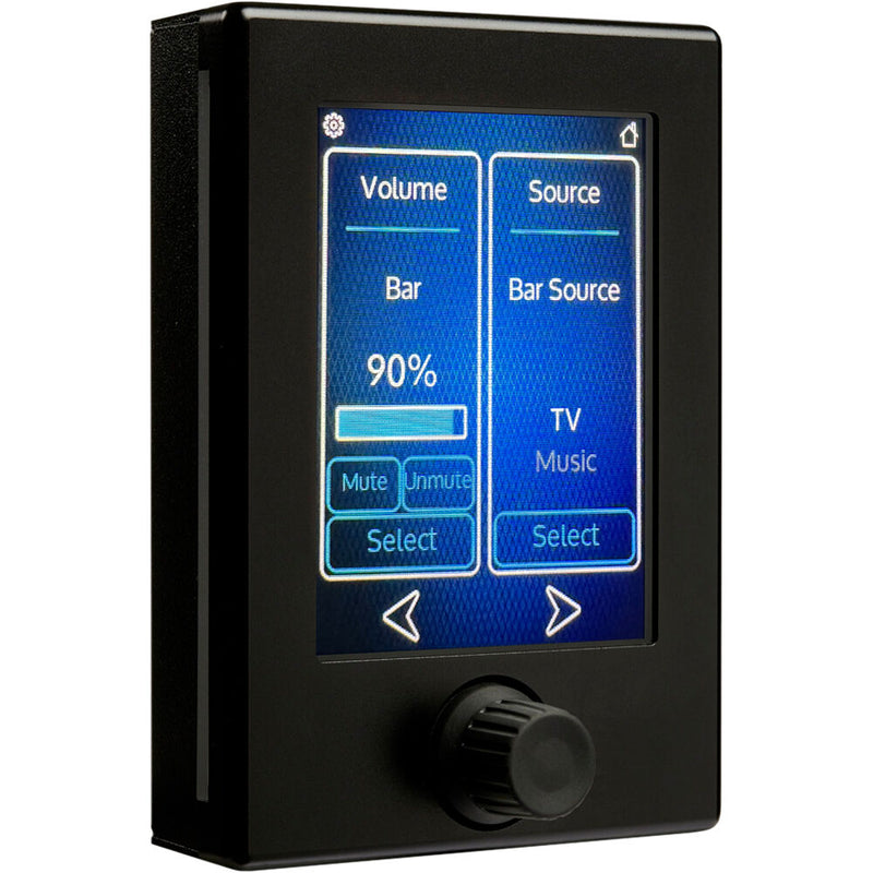 LEA Professional Connect Series Programmable Touchscreen with Rotary Encoder (Black)