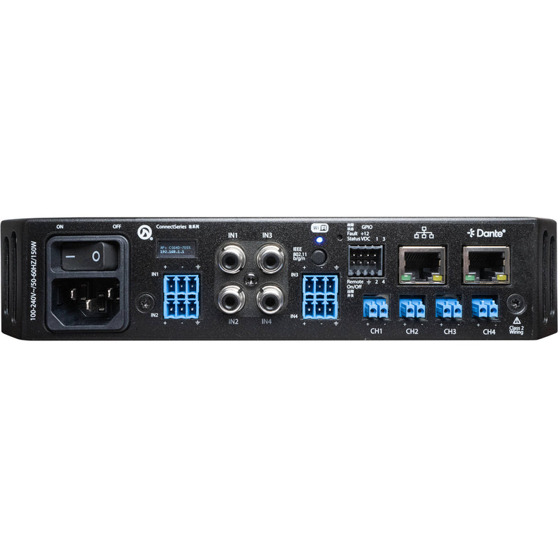 LEA Professional CS64D ConnectSeries Half-Rack 240W 4-Channel Networked Amplifier