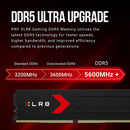 PNY 32GB XLR8 Gaming DDR5 5600 MHz UDIMM Desktop Memory Kit (2 x 16GB)