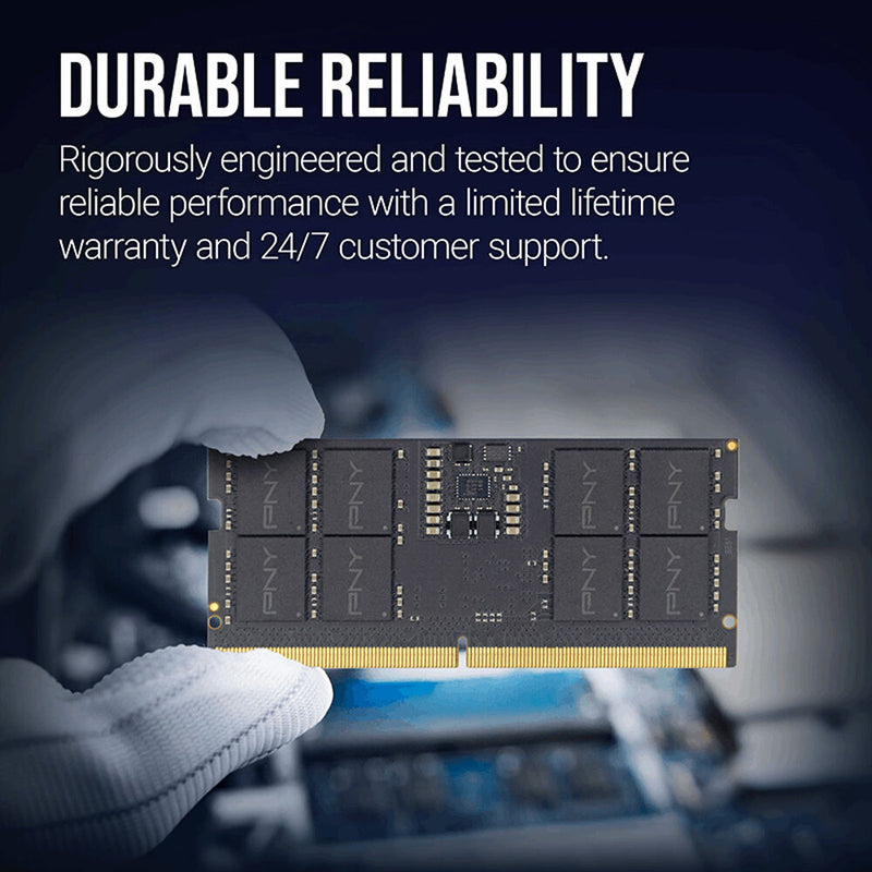 PNY 32GB Performance DDR5 5600 MHz SO-DIMM Memory Kit (2 x 16GB)