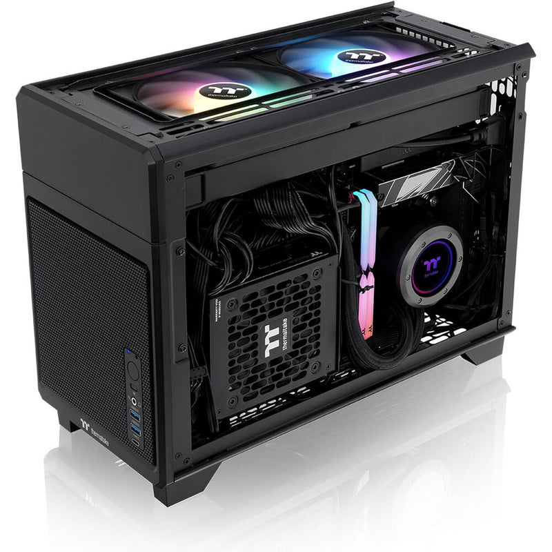 Thermaltake TR100 Mini Tower Mini-ITX Computer Chassis (Black)