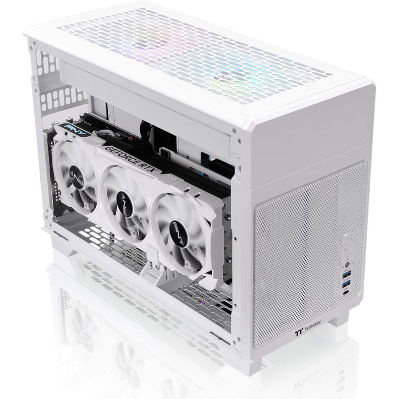 Thermaltake TR100 Mini Tower Mini-ITX Computer Chassis (Snow)