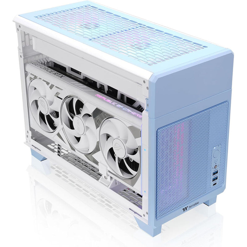 Thermaltake TR100 Mini Tower Mini-ITX Computer Chassis (Hydrangea Blue)
