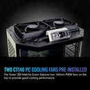 Thermaltake The Tower 300 Micro Tower Micro-ATX Computer Chassis (Matcha Green)