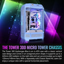 Thermaltake The Tower 300 Micro Tower Micro-ATX Computer Chassis (Hydrangea Blue)