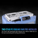Thermaltake The Tower 300 Micro Tower Micro-ATX Computer Chassis (Hydrangea Blue)