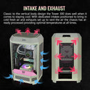 Thermaltake The Tower 300 Micro Tower Micro-ATX Computer Chassis (Matcha Plum)