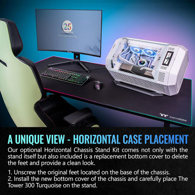 Thermaltake The Tower 300 Micro-Tower Chassis (Turquoise)