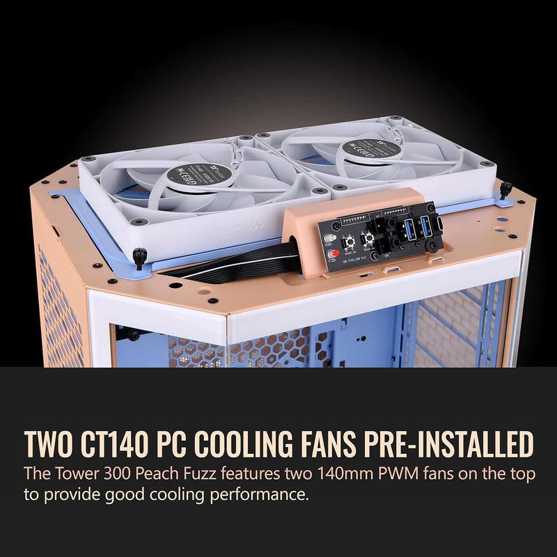 Thermaltake The Tower 300 Micro-Tower Chassis (Peach Fuzz)