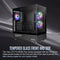 Thermaltake View 270 Plus TG ARGB Mid Tower ATX Computer Chassis (Black)