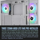 Thermaltake View 270 Plus TG ARGB Mid Tower ATX Computer Chassis (Snow)