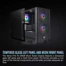 Thermaltake Versa H16 TG ARGB Micro Tower Micro-ATX Computer Chassis (Black)
