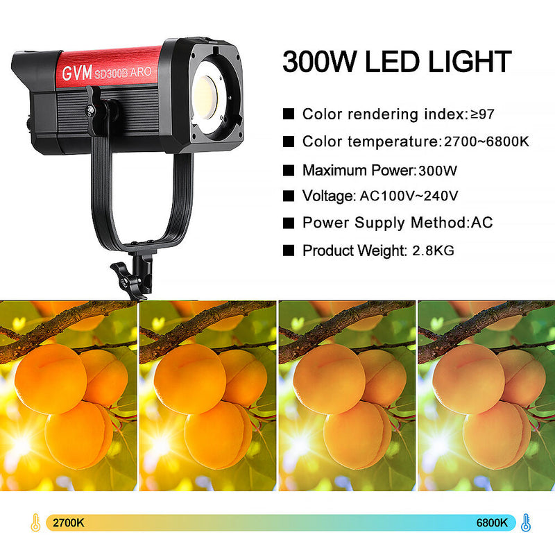 GVM SD300B-ARO Bi-Color LED Monolight (300W)