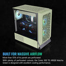 Thermaltake Ceres 300 TG ARGB Mid-Tower ATX Computer Chassis (Matcha Green)