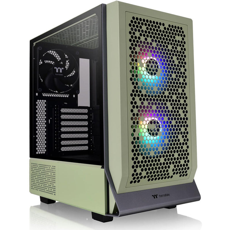 Thermaltake Ceres 300 TG ARGB Mid-Tower ATX Computer Chassis (Matcha Green)