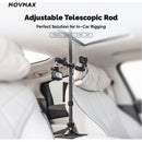 MOVMAX Adjustable Telescopic Rod with 1/4"-20 Screw (2.5 to 4')