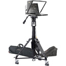 ikan PT419W 19" Widescreen 3G-SDI Teleprompter with Motorized Pedestal & Dolly Turnkey