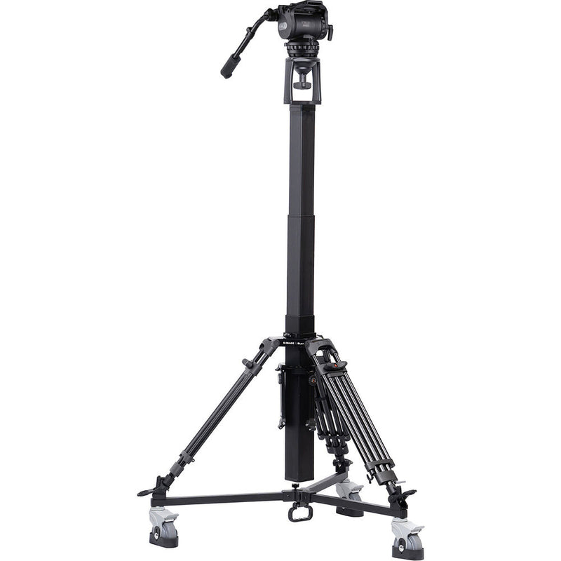 ikan PT419W 19" Widescreen 3G-SDI Teleprompter with Motorized Pedestal & Dolly Turnkey
