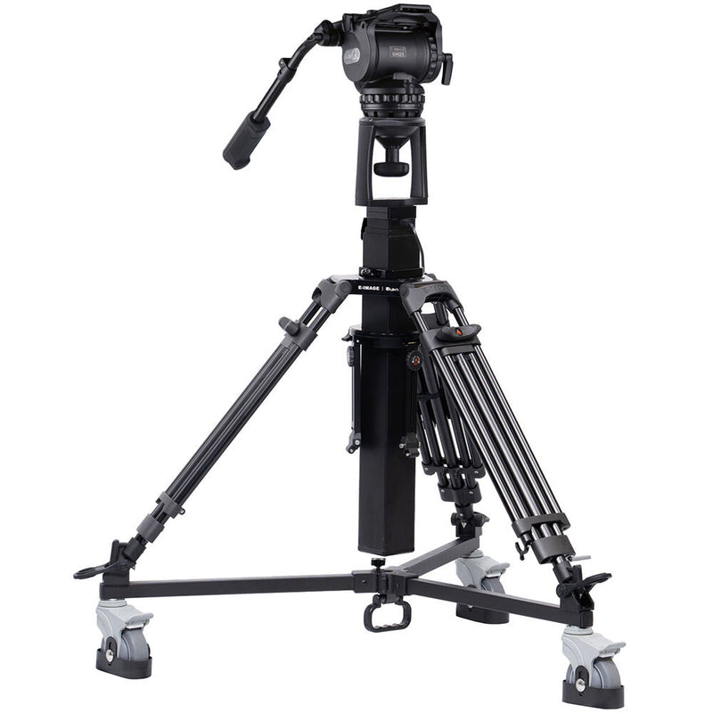 ikan PT419W 19" Widescreen 3G-SDI Teleprompter with Motorized Pedestal & Dolly Turnkey