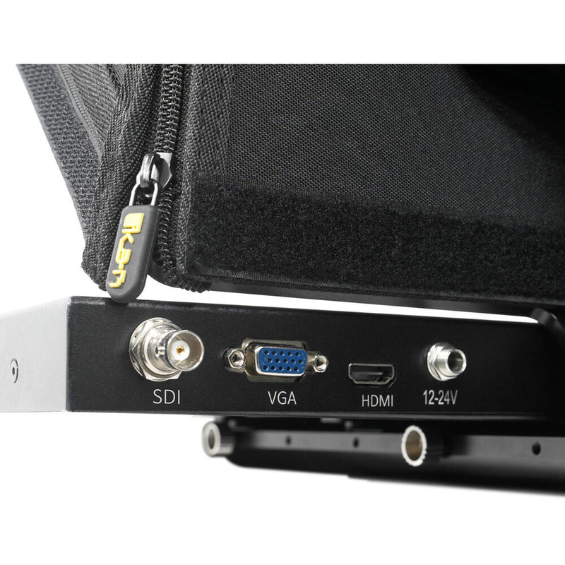 ikan PT419W 19" Widescreen PTZ 3G-SDI Teleprompter with Widescreen Talent Monitor, Motorized Pedestal & Dolly Turnkey