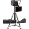 ikan PT419W 19" Widescreen PTZ 3G-SDI Teleprompter with Widescreen Talent Monitor, Motorized Pedestal & Dolly Turnkey