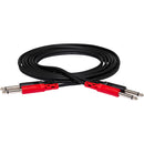 Hosa Technology Two 1/4" Male to Two 1/4" Male Unbalanced Cable (Molded) - 20'
