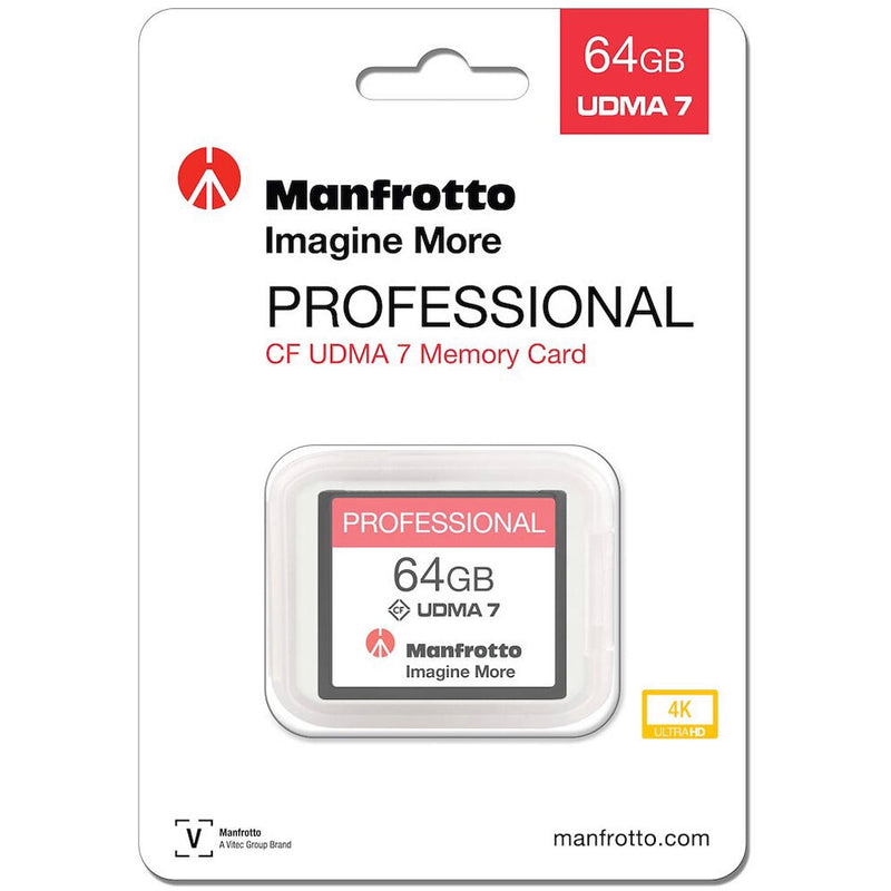 Manfrotto 64GB Professional UDMA 7 Compact Flash Memory Card