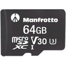 Manfrotto 64GB Professional UHS-I microSDXC Memory Card with SD Adapter