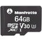 Manfrotto 64GB Professional UHS-I microSDXC Memory Card with SD Adapter