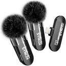 Synco WAir-P2SL 2-Person Wireless Microphone System with Lightning Connector for iOS Devices (2.4 GHz, Black)