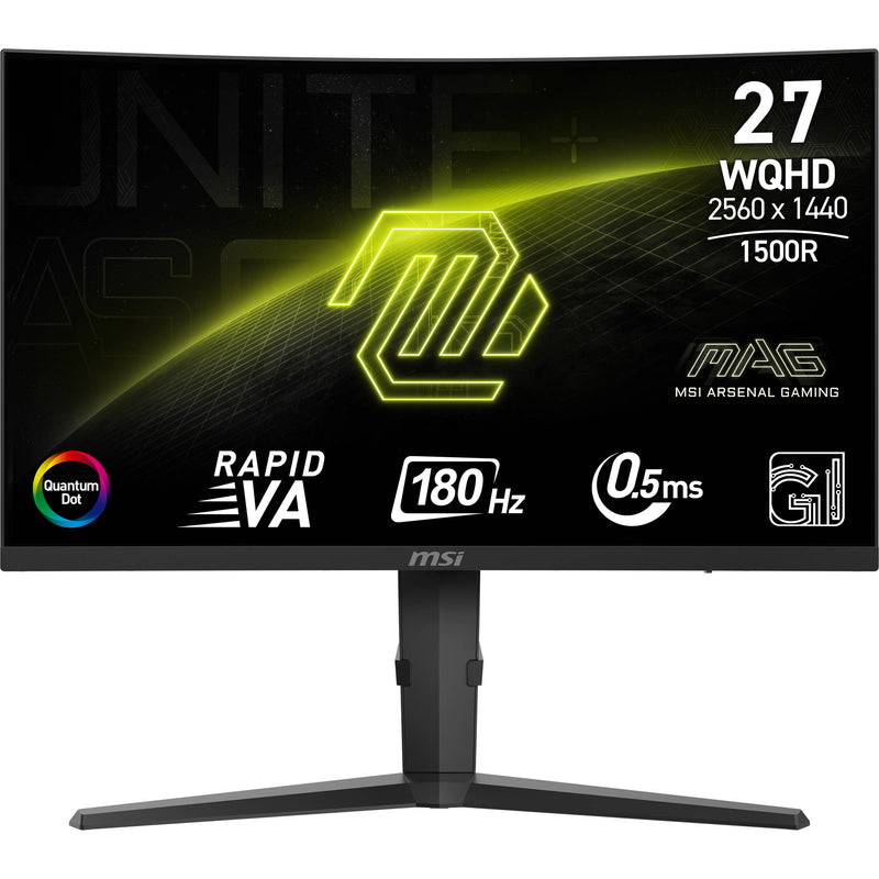 MSI MAG 275CQRF QD E2 27" 1440p HDR 180 Hz Curved Gaming Monitor
