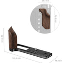 SmallRig L-Shape Mount Plate with Wooden Handle for FUJIFILM GFX100RF (Black)
