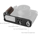 SmallRig L-Shape Mount Plate with Wooden Handle for FUJIFILM GFX100RF (Black)