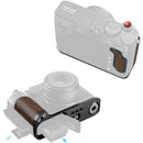 SmallRig L-Shape Mount Plate with Wooden Handle for FUJIFILM GFX100RF (Black)