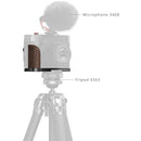 SmallRig L-Shape Mount Plate with Wooden Handle for FUJIFILM GFX100RF (Black)