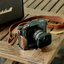 SmallRig L-Shape Mount Plate with Wooden Handle for FUJIFILM GFX100RF (Black)