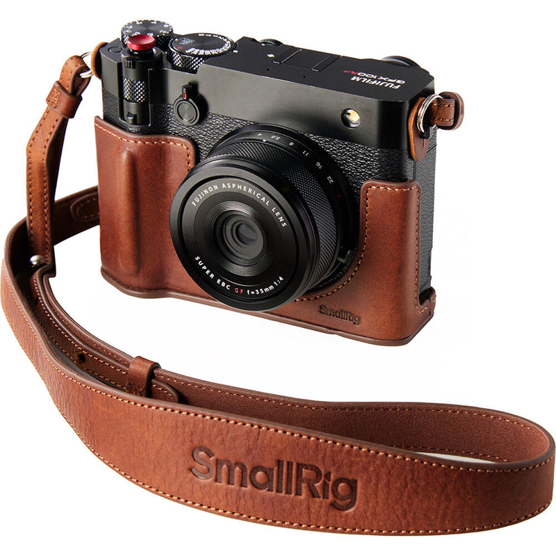 SmallRig Leather Half Case Kit for FUJIFILM GFX100RF (Brown)
