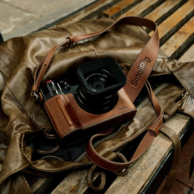SmallRig Leather Half Case Kit for FUJIFILM GFX100RF (Brown)