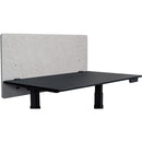 Luxor RECLAIM 48 x 24" Desktop Privacy Panel (Misty Gray)