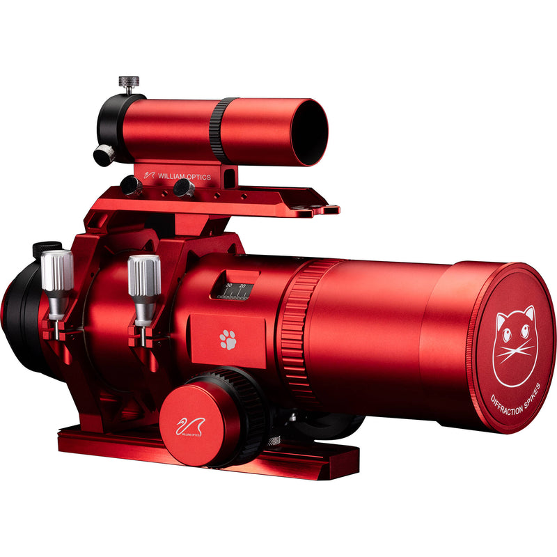 William Optics Cat 61 WIFD 61mm f/4.9 Apochromatic Refractor Telescope (Red, OTA Only)