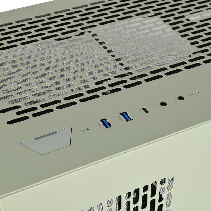 Thermaltake CTE E550 TG Mid Tower E-ATX Computer Chassis (Matcha Green)