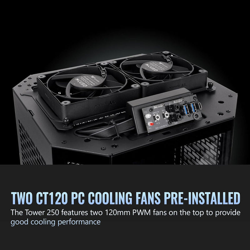 Thermaltake The Tower 250 Mini Tower Mini-ITX Computer Chassis (Black)