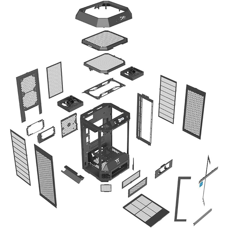 Thermaltake The Tower 250 Mini Tower Mini-ITX Computer Chassis (Black)