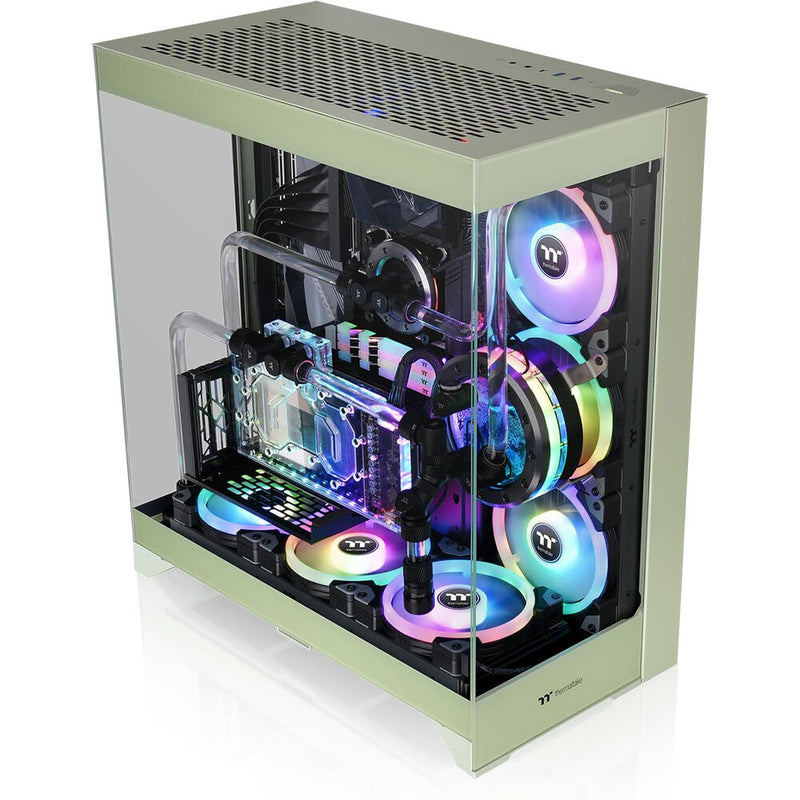 Thermaltake CTE E550 TG Mid Tower E-ATX Computer Chassis (Matcha Green)